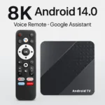 Android 14 TV Box X10 RK3528 – 4K/8K، WiFi مزدوج، تحكم صوتي، IPTV يأتي هذا الصندوق الذكي بمعالج RK3528 رباعي النواة مع وحدة معالجة رسومات Mali-450MP, لتجربة تشغيل سلسة لمقاطع الفيديو، الألعاب، والتطبيقات المتعددة.