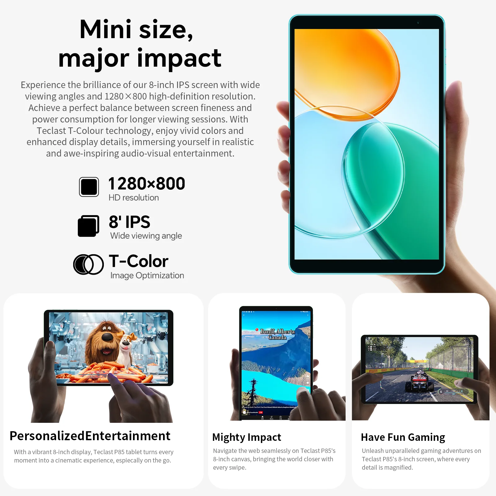 تابلت تيكلاست P85 أندرويد 15 8 بوصة IPS 3 + 6GB RAM 64GB ROM A333 5 - Image 3