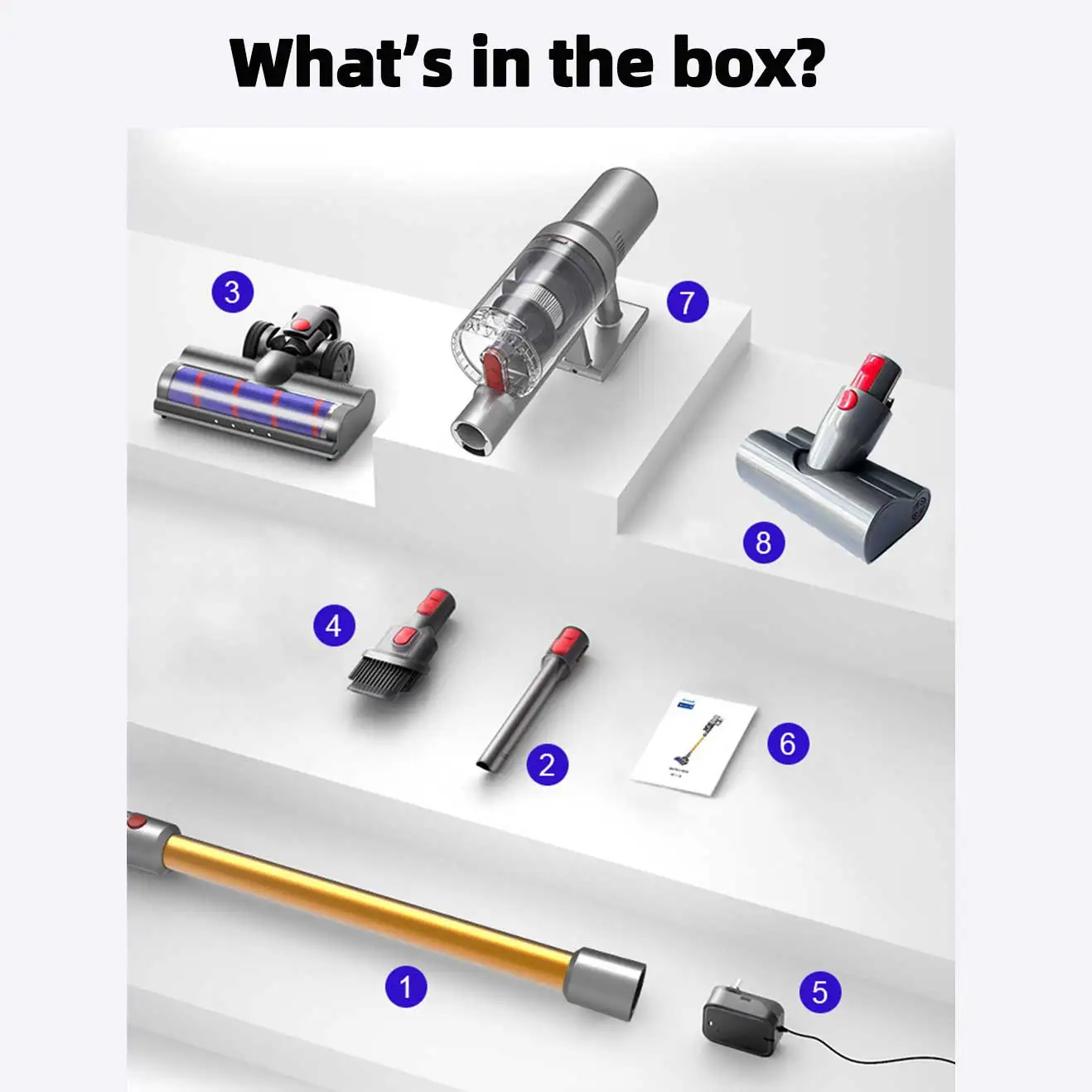 مكنسة كهربائية محمولة باليد ABIR VC205، 27000PA - Image 6