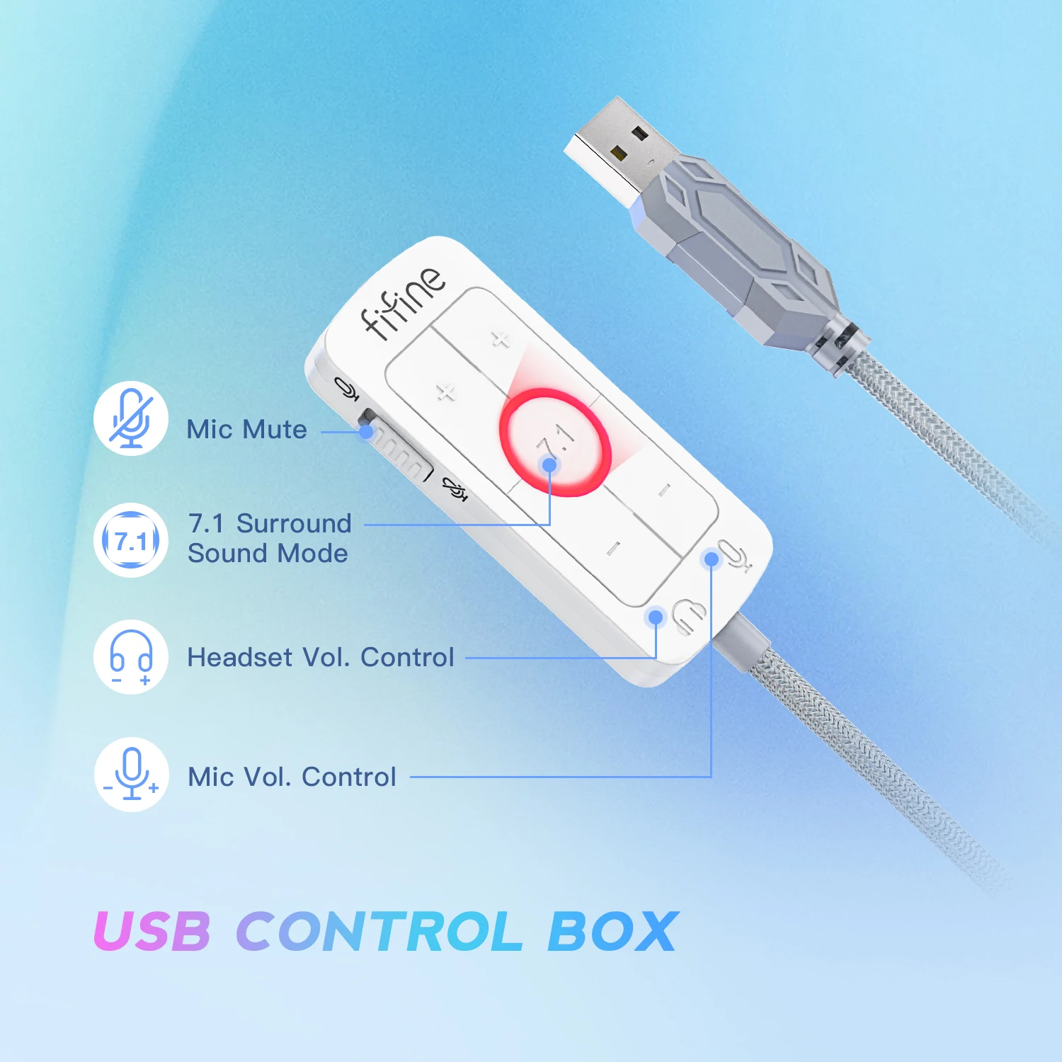 سماعة ألعاب FIFINE USB سماعة رأس سلكية فوق الأذن PS4/5 - Image 5