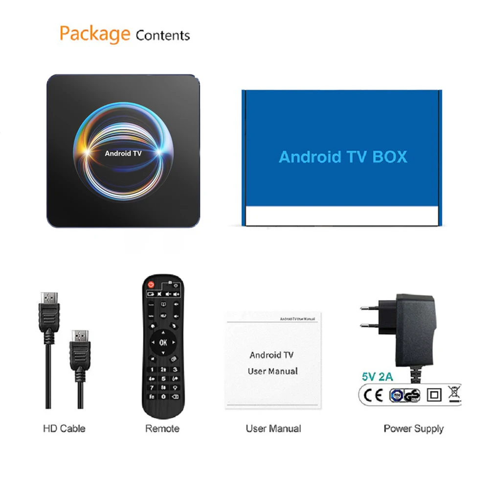 جهاز Android 16.0 TV Box 4K HD WiFi BT5.0 IPTV - Image 6