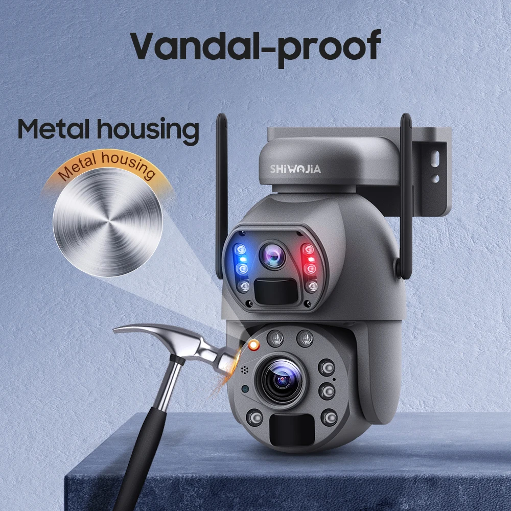 كاميرا تعمل بالطاقة الشمسية SHIWOJIA 4G Sim 5K 10MP 50X - Image 6