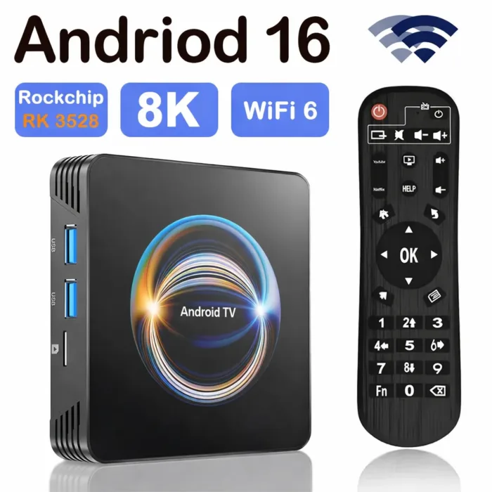 جهاز Android 16.0 TV Box 4K HD