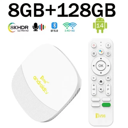 جهاز قمة ذكي iptv تي في بوكس TV98 ATV Max 4K