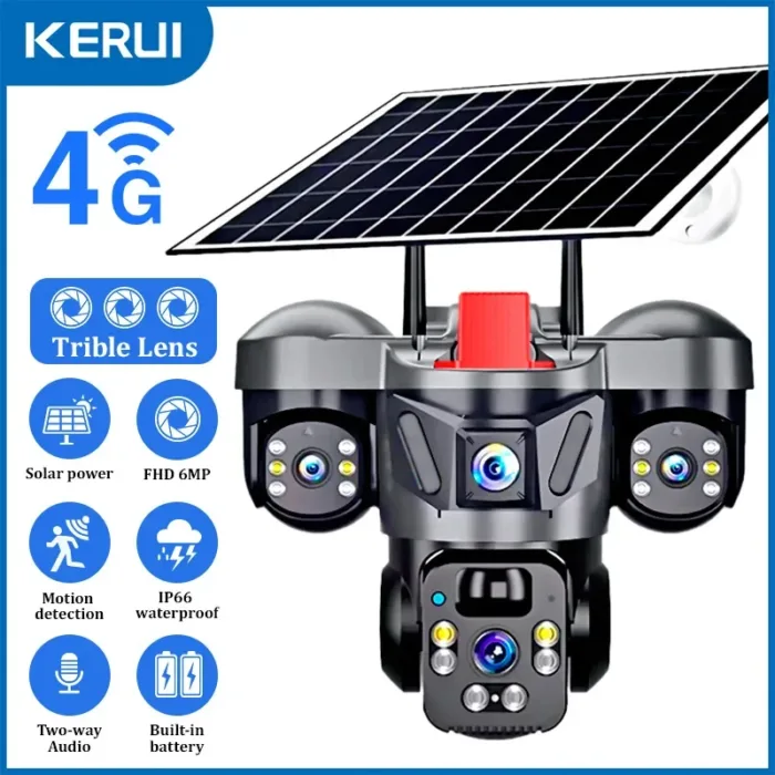 كاميرا KERUI V380 Pro في الهواء الطلق PTZ 6MP WIFI 4G